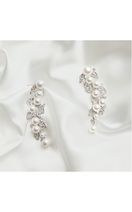 Ladies' Beautiful Alloy With Irregular Cubic Zirconia Earrings