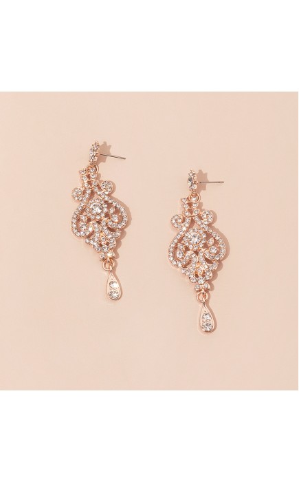 Ladies' Beautiful Alloy With Irregular Cubic Zirconia Jewelry Sets For Bride