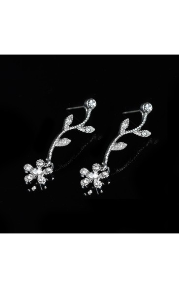 Ladies' Beautiful Alloy With Irregular Cubic Zirconia Jewelry Sets