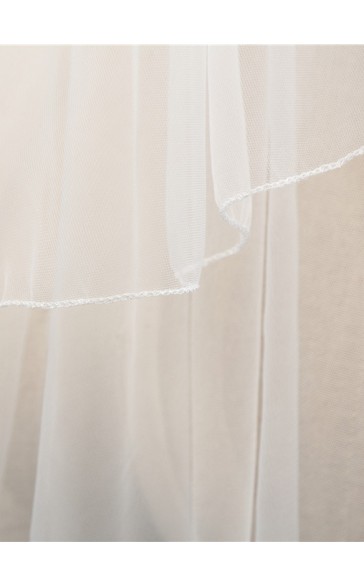 Two-tier Pencil Edge Waltz Bridal Veils