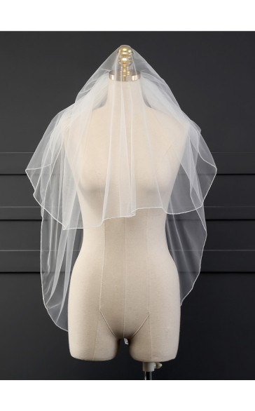 Two-tier Pencil Edge Waltz Bridal Veils