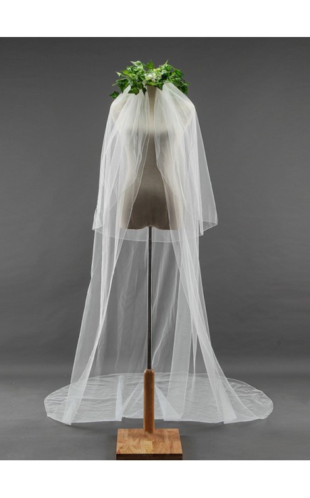 Two-tier Cut Edge Cathedral Bridal Veils