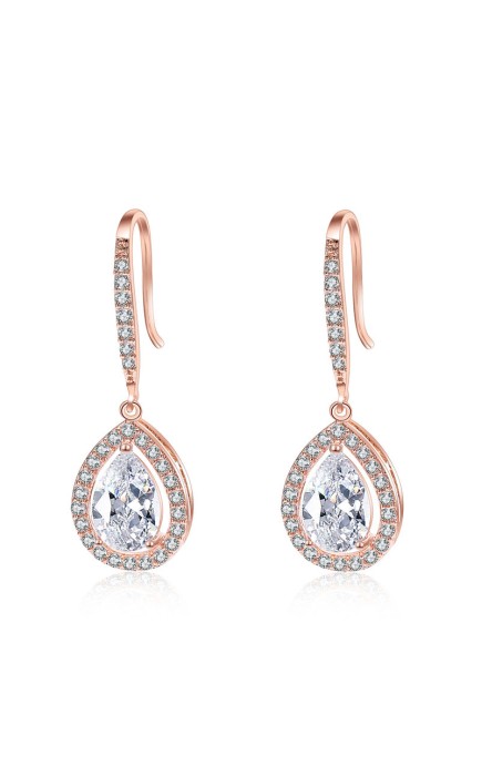 Ladies' Shining Alloy With Irregular Cubic Zirconia Earrings