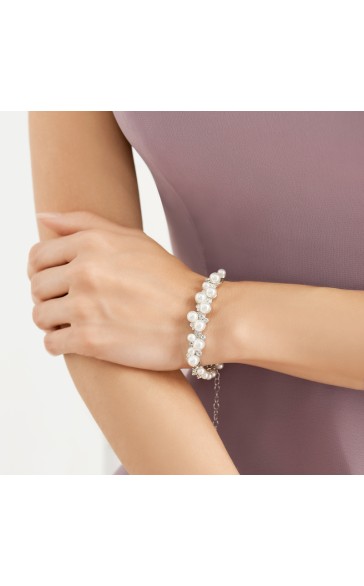 Ladies' Classic Alloy With Irregular Cubic Zirconia Bracelets