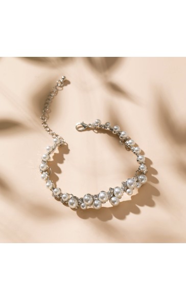 Ladies' Classic Alloy With Irregular Cubic Zirconia Bracelets