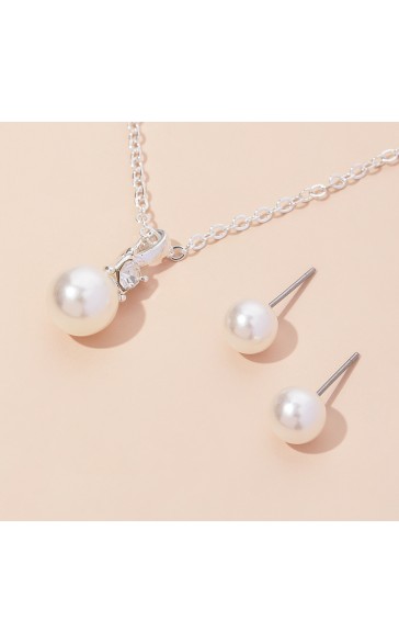 Ladies' Elegant Alloy With Irregular Cubic Zirconia Jewelry Sets