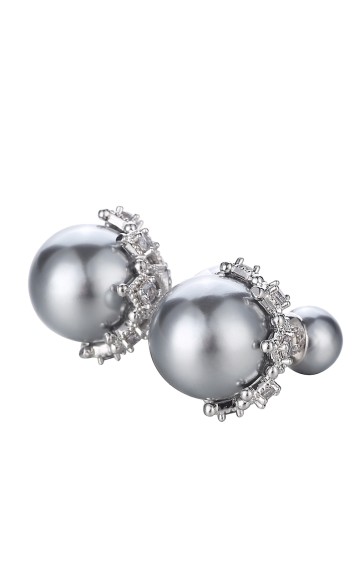 Ladies' Exquisite Alloy With Irregular Rhinestone Earrings