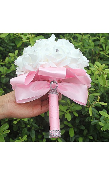 Round Foam Bridal Bouquets (Sold in a single piece) -