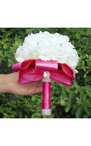 Round Foam Bridal Bouquets (Sold in a single piece) -