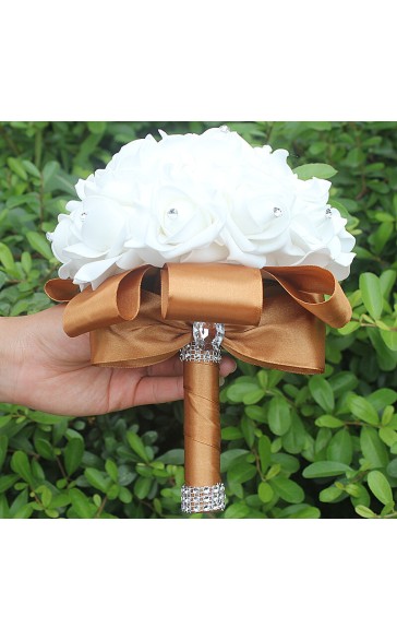 Round Foam Bridal Bouquets (Sold in a single piece) -