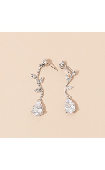 Ladies' Elegant Alloy With Irregular Cubic Zirconia Jewelry Sets