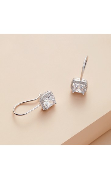 Unique Alloy With Irregular Cubic Zirconia Earrings