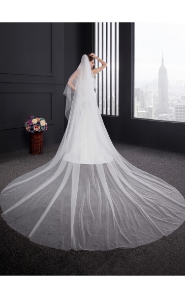 Two-tier Cut Edge Cathedral Bridal Veils