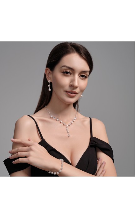 Ladies' Alloy With Irregular Rhinestone Jewelry Sets