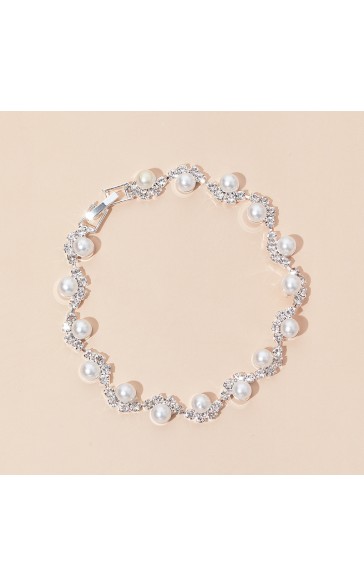 Ladies' Alloy With Irregular Rhinestone Jewelry Sets