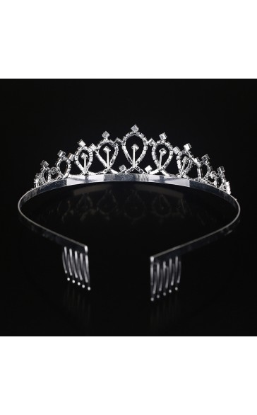 Headpiece/Crowns & Tiaras Elegant Ladies With Rhinestone (Sold in single piece)