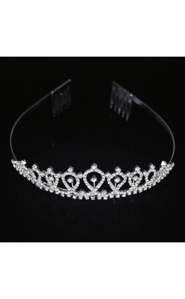 Headpiece/Crowns & Tiaras Elegant Ladies With Rhinestone (Sold in single piece)