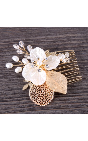 Combs & Barrettes/Headpiece Classic With Venetian Pearl