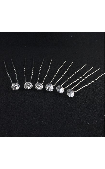 Hairpins/Headpiece Gorgeous With Crystal (Set of 6)