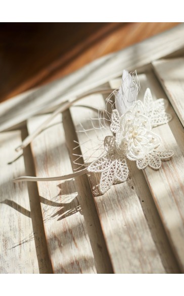 Lace With Imitation Pearls Headbands