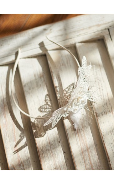 Lace With Imitation Pearls Headbands