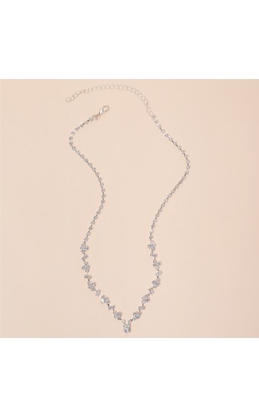 Ladies' Elegant Alloy With Irregular Rhinestone Jewelry Sets