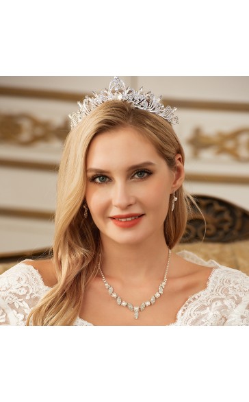 Ladies' Charming Alloy With Irregular Rhinestone Jewelry Sets