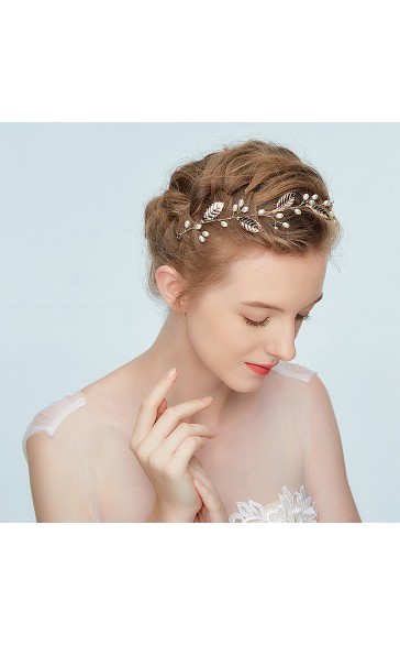 Headpiece/Headbands Special With Rhinestone/Venetian Pearl (Sold in single piece)