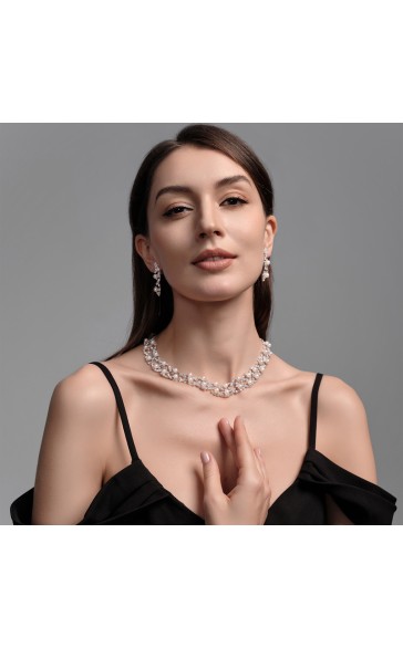 Gorgeous Alloy With Irregular Pearl Jewelry Sets