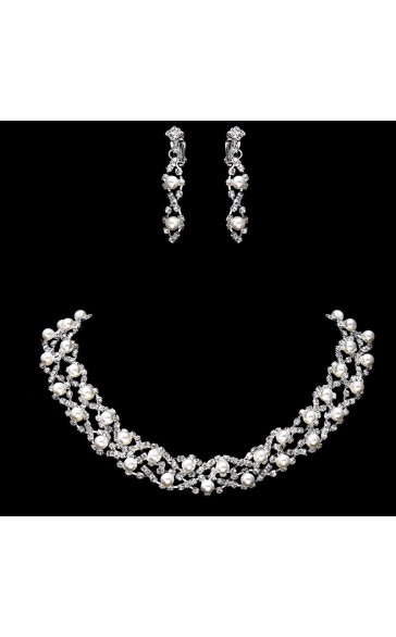 Gorgeous Alloy With Irregular Pearl Jewelry Sets