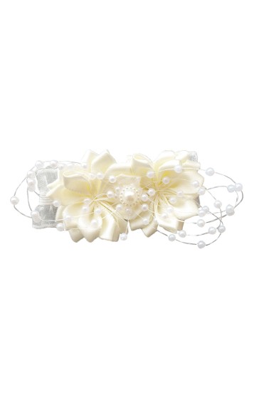 Free-Form Satin Wrist Corsage (Sold in a single piece) -