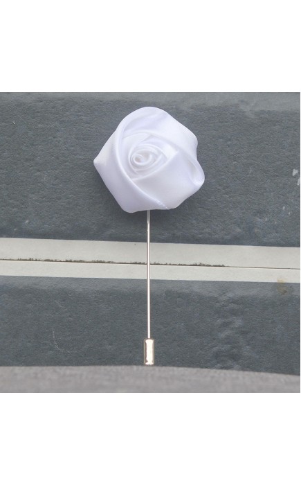 Romantic Free-Form Satin Boutonniere (Sold in a single piece) -