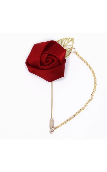 Classic Free-Form Satin Boutonniere (Sold in a single piece) -