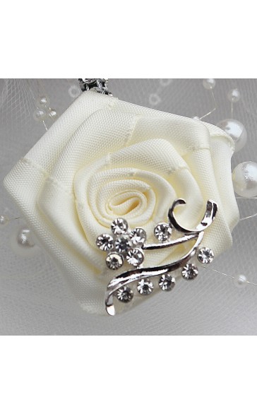 Classic Free-Form Satin Boutonniere (Sold in a single piece) -