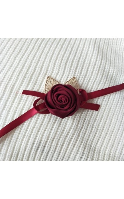 Free-Form Satin Wrist Corsage (Sold in a single piece) -