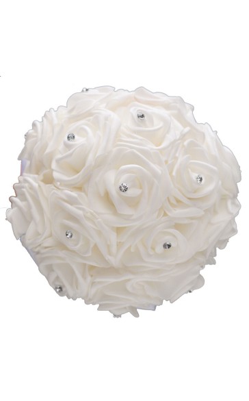 Round Foam Bridal Bouquets (Sold in a single piece) - Bridal Bouquets