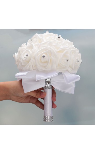 Round Foam Bridal Bouquets (Sold in a single piece) - Bridal Bouquets