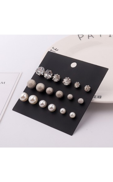 Ladies' Elegant Alloy With Irregular Cubic Zirconia Earrings