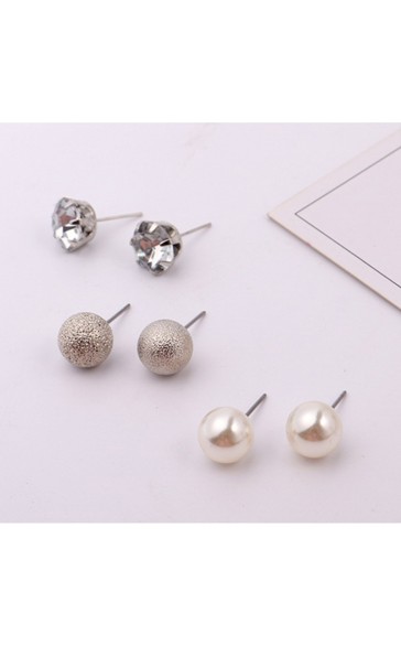 Ladies' Elegant Alloy With Irregular Cubic Zirconia Earrings