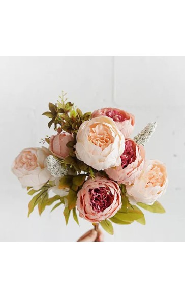 Elegant Free-Form Silk Flower Decorations -