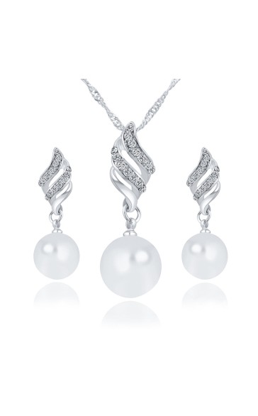 Ladies' Elegant Alloy With Irregular Rhinestone Jewelry Sets