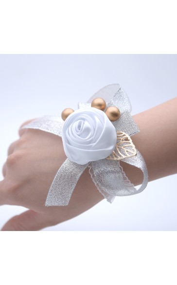 Free-Form Satin Wrist Corsage -