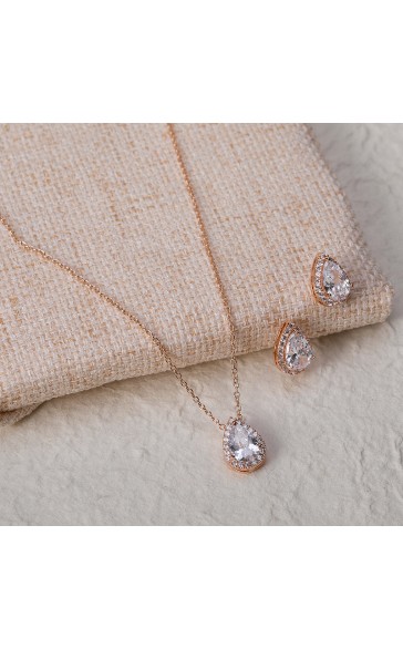 Ladies' Unique Alloy With Irregular Cubic Zirconia Jewelry Sets