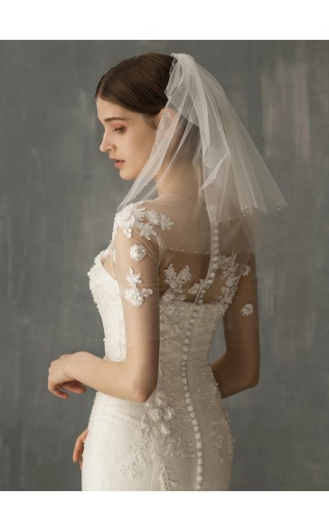 Two-tier Shoulder Veils