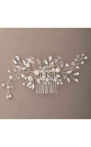 Combs & Barrettes/Headpiece Elegant With Venetian Pearl (Sold in single piece)