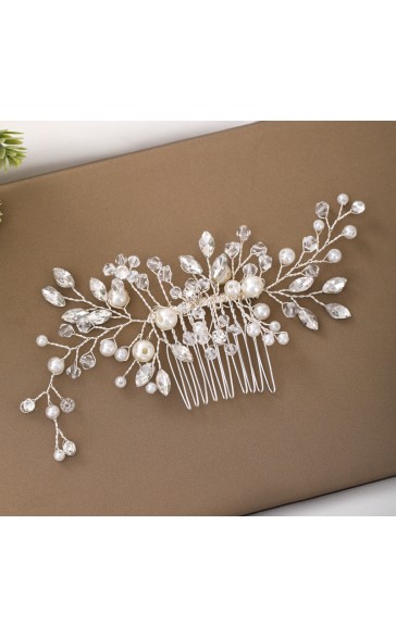 Combs & Barrettes/Headpiece Elegant With Venetian Pearl (Sold in single piece)