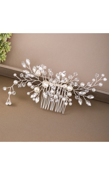 Combs & Barrettes/Headpiece Elegant With Venetian Pearl (Sold in single piece)