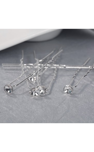 Hairpins/Headpiece Gorgeous With Crystal (Set of 6)