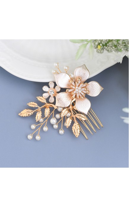 Combs & Barrettes/Headpiece Beautiful With Rhinestone/Pearl/Venetian Pearl/Crystal/Imitation Crystal (Sold in single piece)