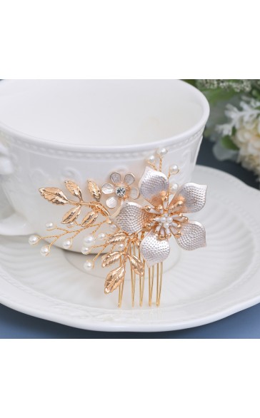 Combs & Barrettes/Headpiece Beautiful With Rhinestone/Pearl/Venetian Pearl/Crystal/Imitation Crystal (Sold in single piece)